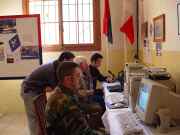 9H9SWT station terminals on HF and Internet during QSO networking.