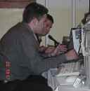 Douglas and Silvio on the comms deck