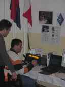 Douglas and Silvio on the comms deck